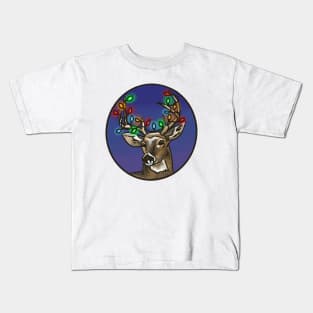 Deer- Xmas version Kids T-Shirt